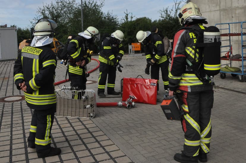 Bild von der Ausbildung Brandsimulationsanlage 2024