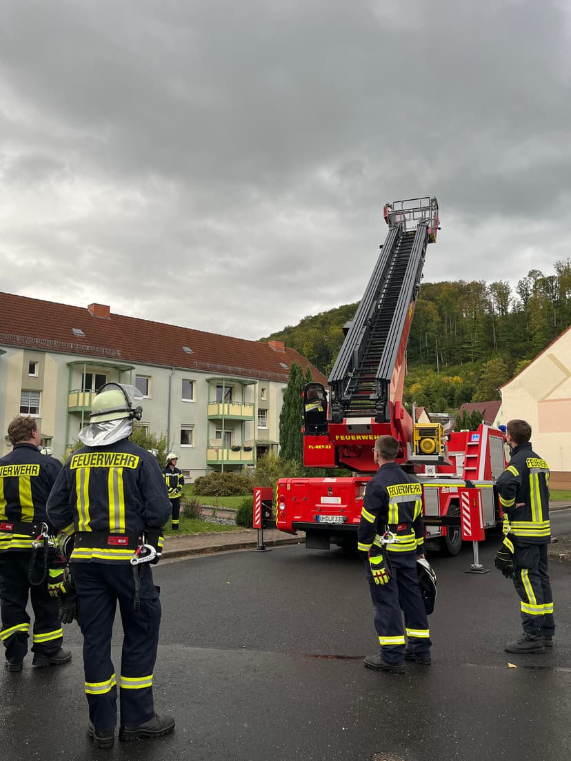 Bild von der Ausbildung Drehleiter 2024