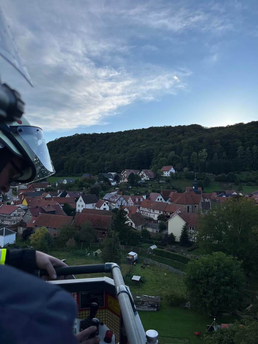 Bild von der Ausbildung Drehleiter 2024