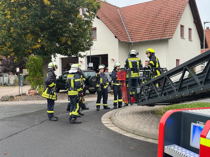 Bild von der Ausbildung Drehleiter 2024