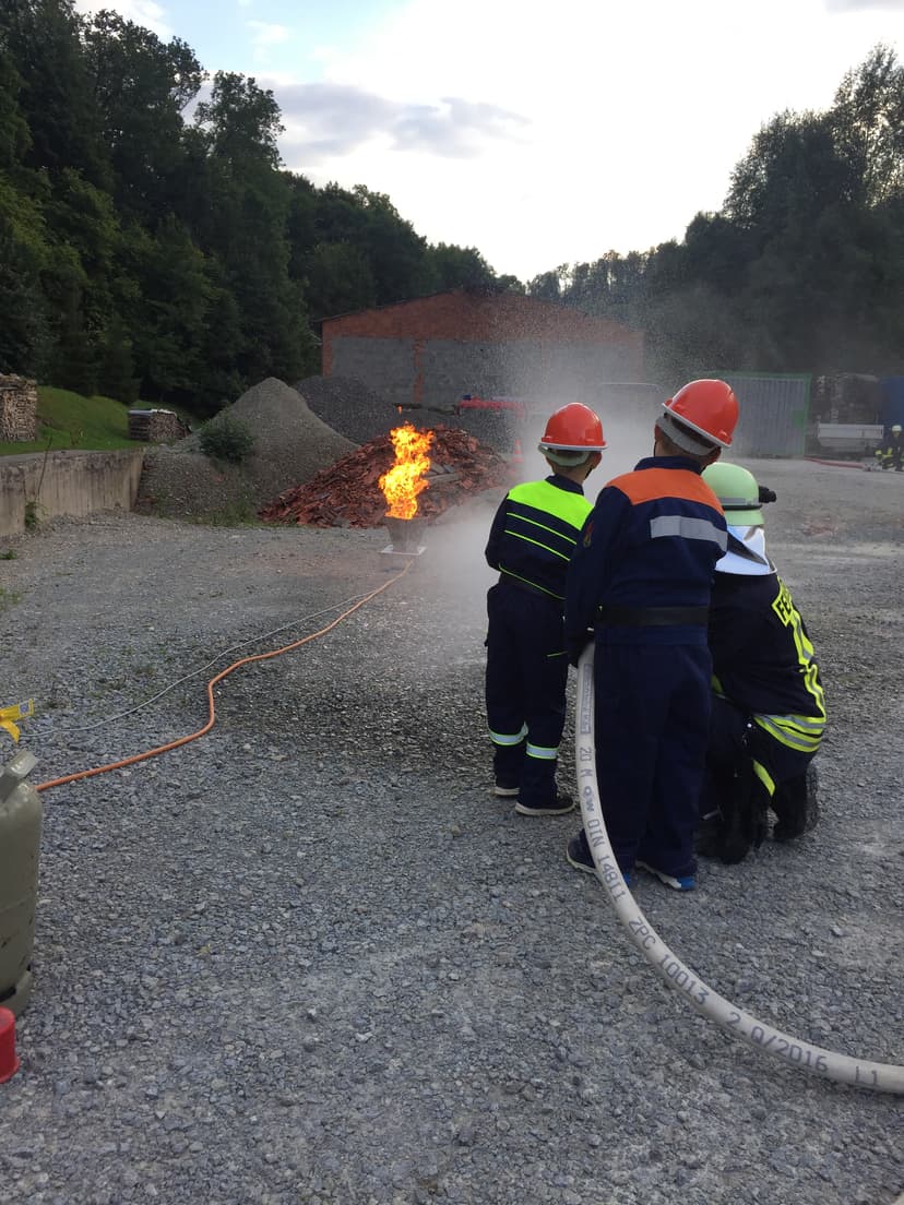 Bild vom Ausbildungstag "Feuerlöscher und Brandsimulation"