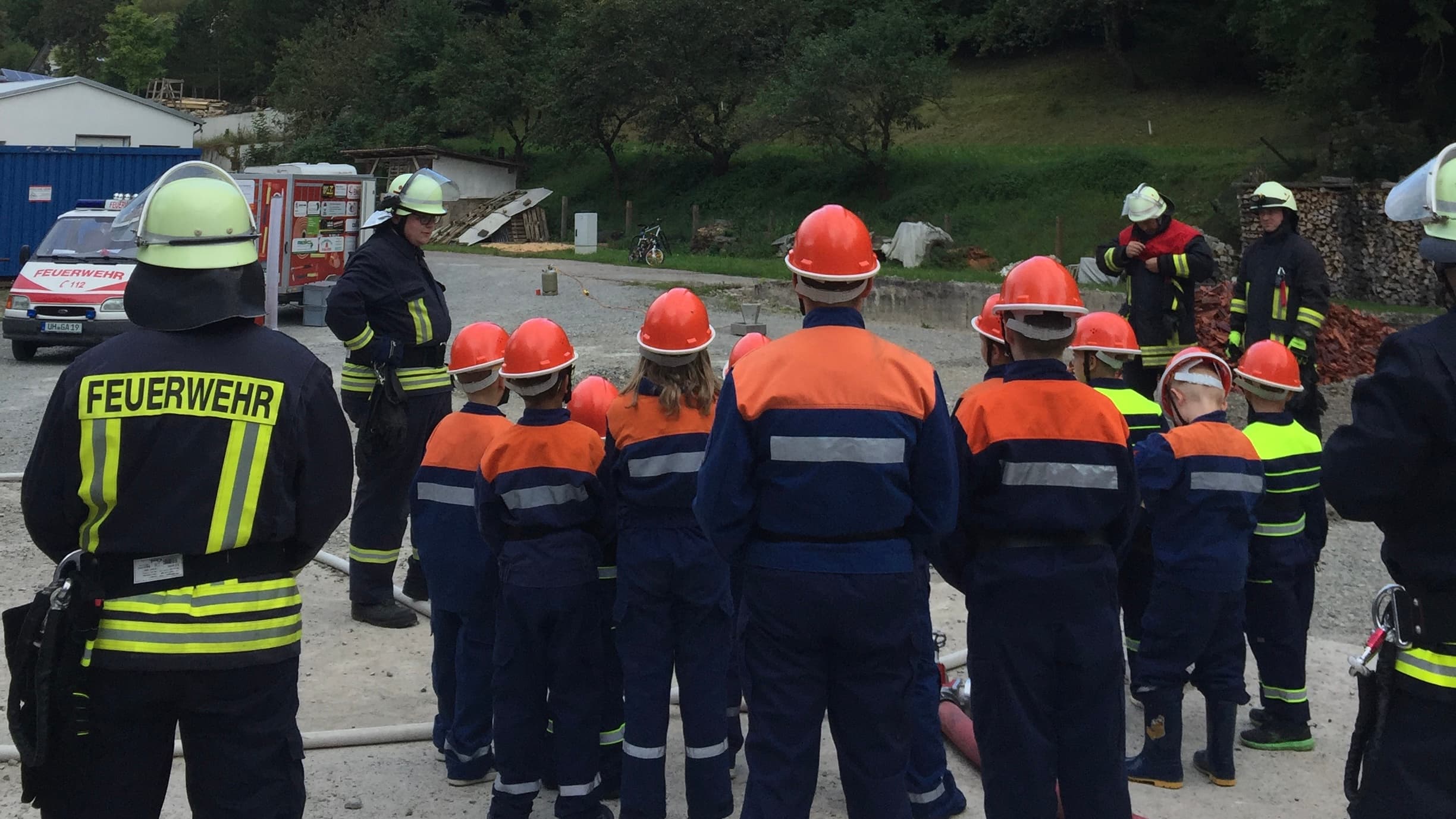 Bild vom Ausbildungstag "Feuerlöscher und Brandsimulation"
