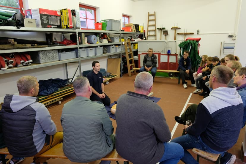 Bild von der Festwoche zu 100 Jahre Feuerwehr Wendehausen, Erste Hilfe Kurs