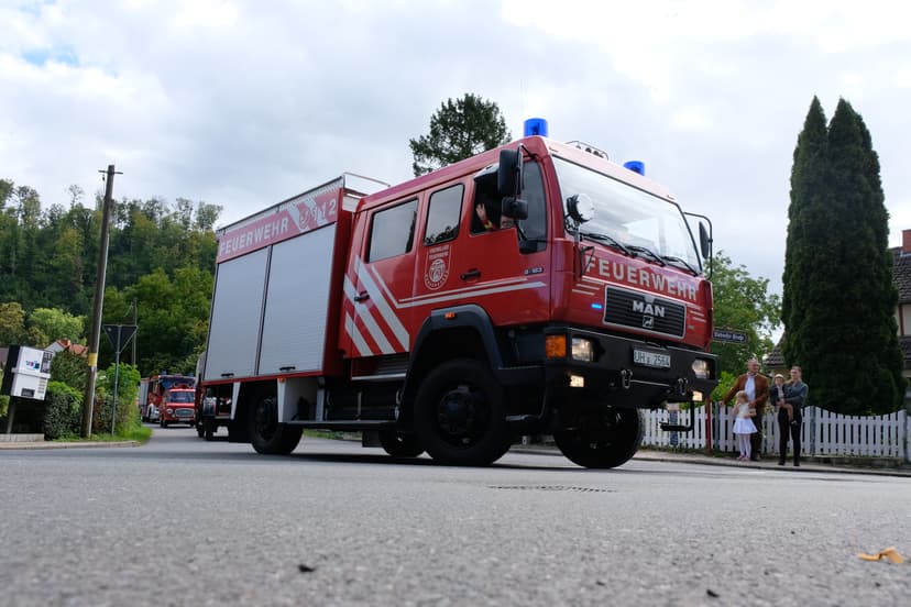 Bild von der Festwoche zu 100 Jahre Feuerwehr Wendehausen, Festumzug