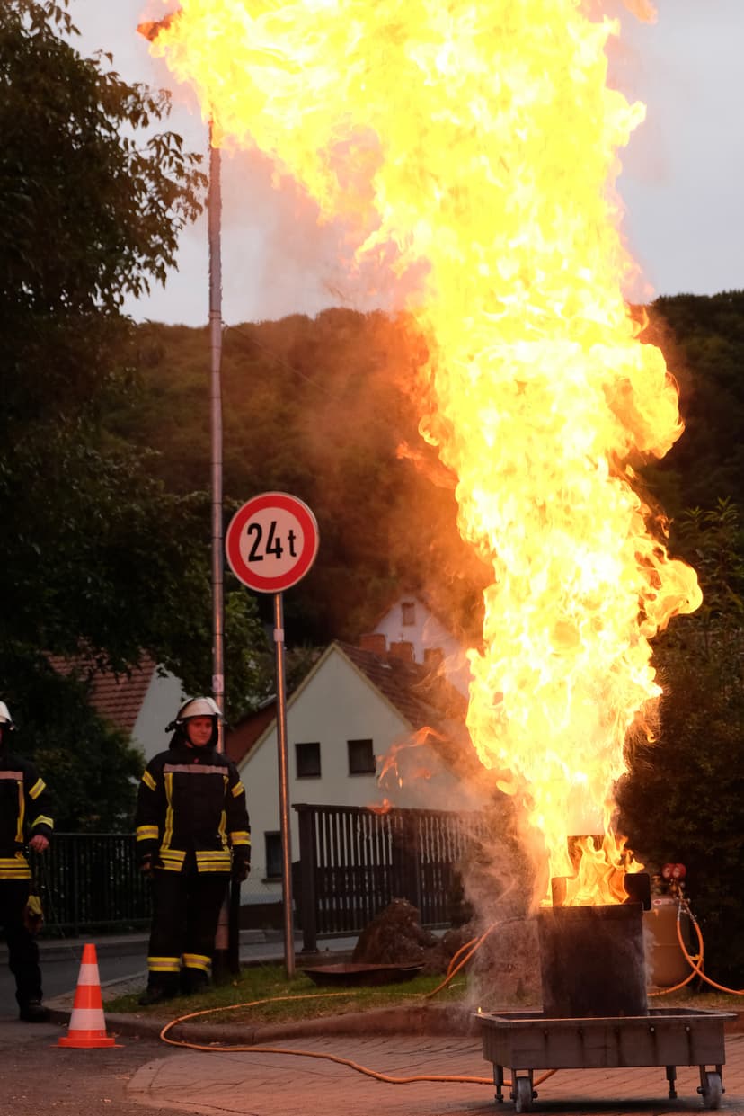 Bild von der Festwoche zu 100 Jahre Feuerwehr Wendehausen, Feuerlöschtag