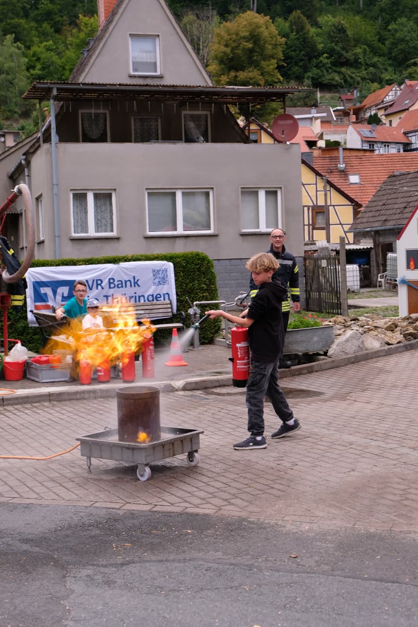 Bild von der Festwoche zu 100 Jahre Feuerwehr Wendehausen, Feuerlöschtag