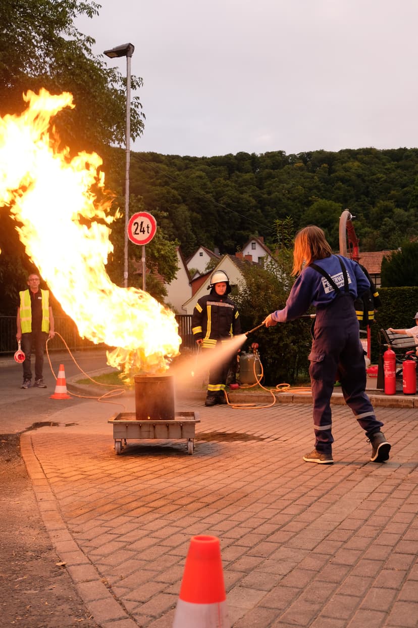 Bild von der Festwoche zu 100 Jahre Feuerwehr Wendehausen, Feuerlöschtag
