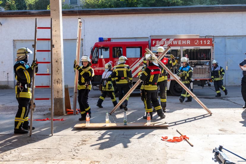Bild von der Festwoche zu 100 Jahre Feuerwehr Wendehausen, Kreisausscheid