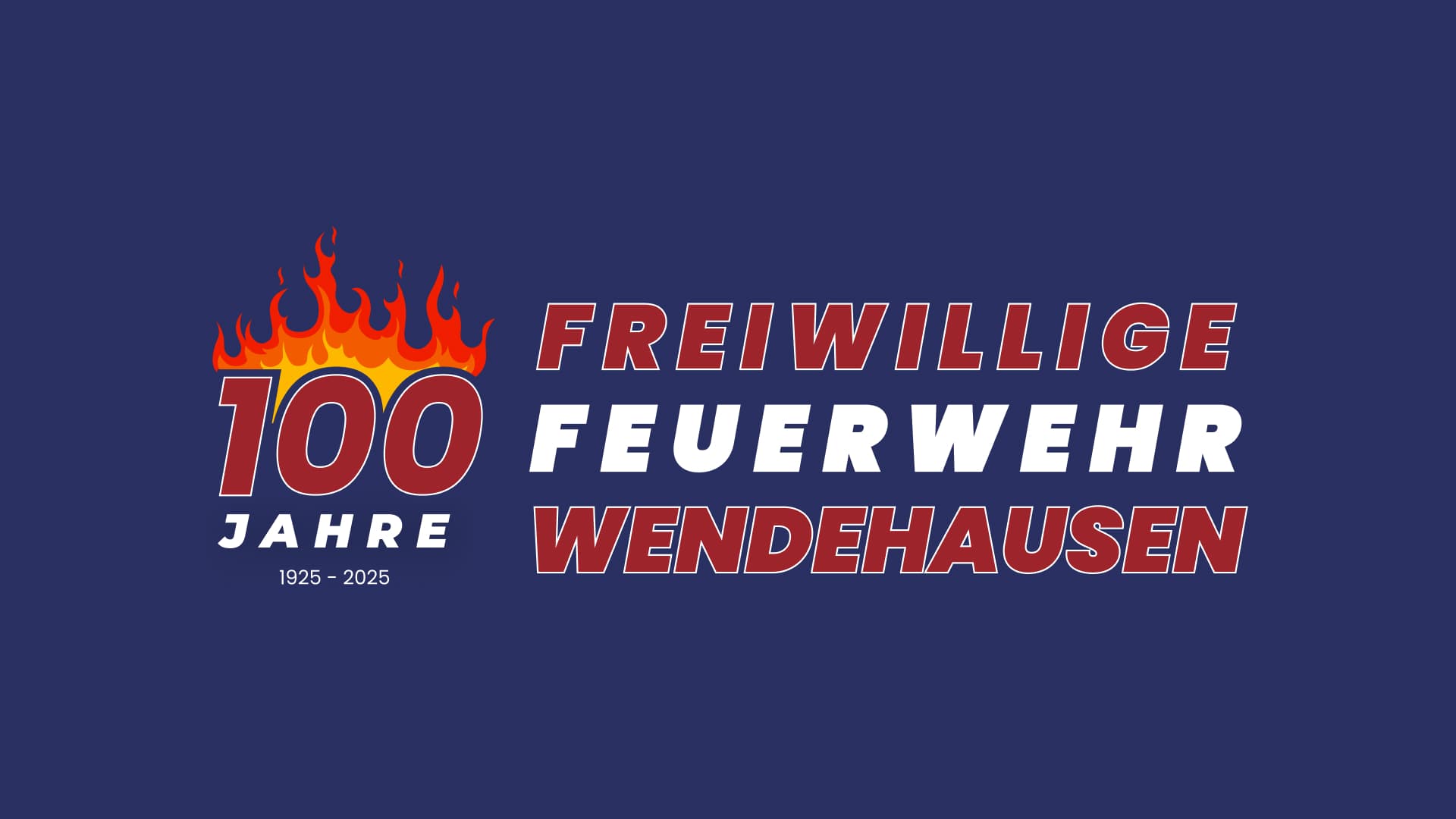 Logo 100 Jahre Freiwillige Feuerwehr Wendehausen