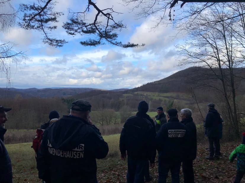 Bild von der Wandertag mit der Feuerwehr Heldra 2022