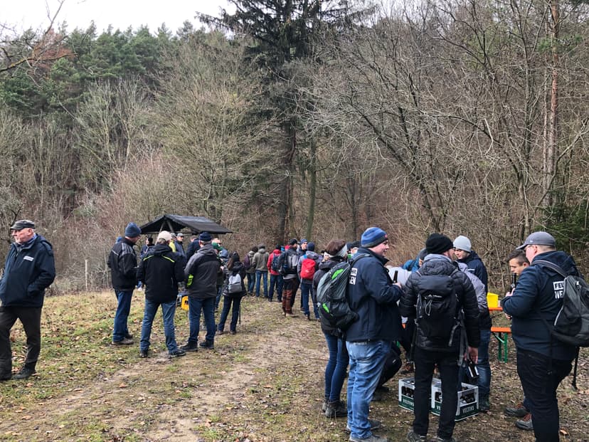 Bild von der Wandertag mit der Feuerwehr Heldra 2022