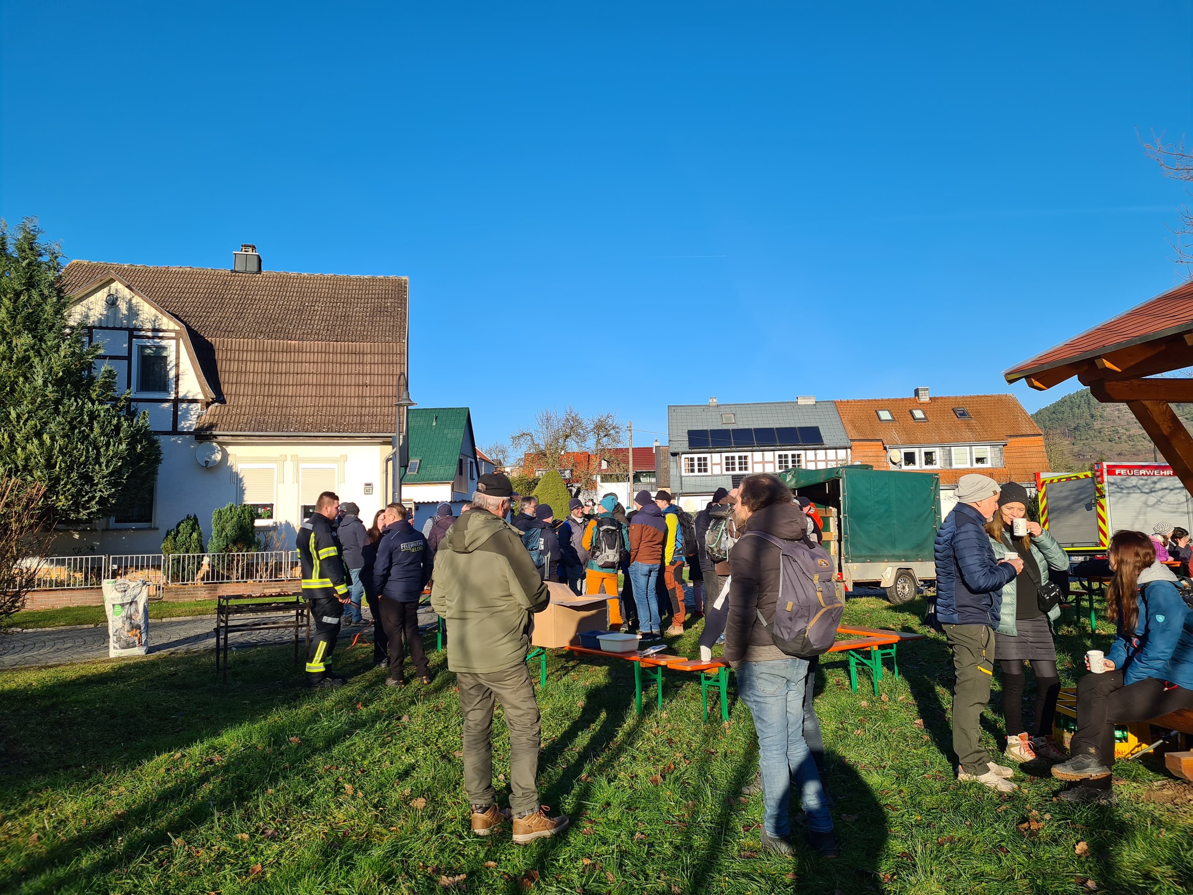 Bild vom Wandertag mit der FF Heldra 2024