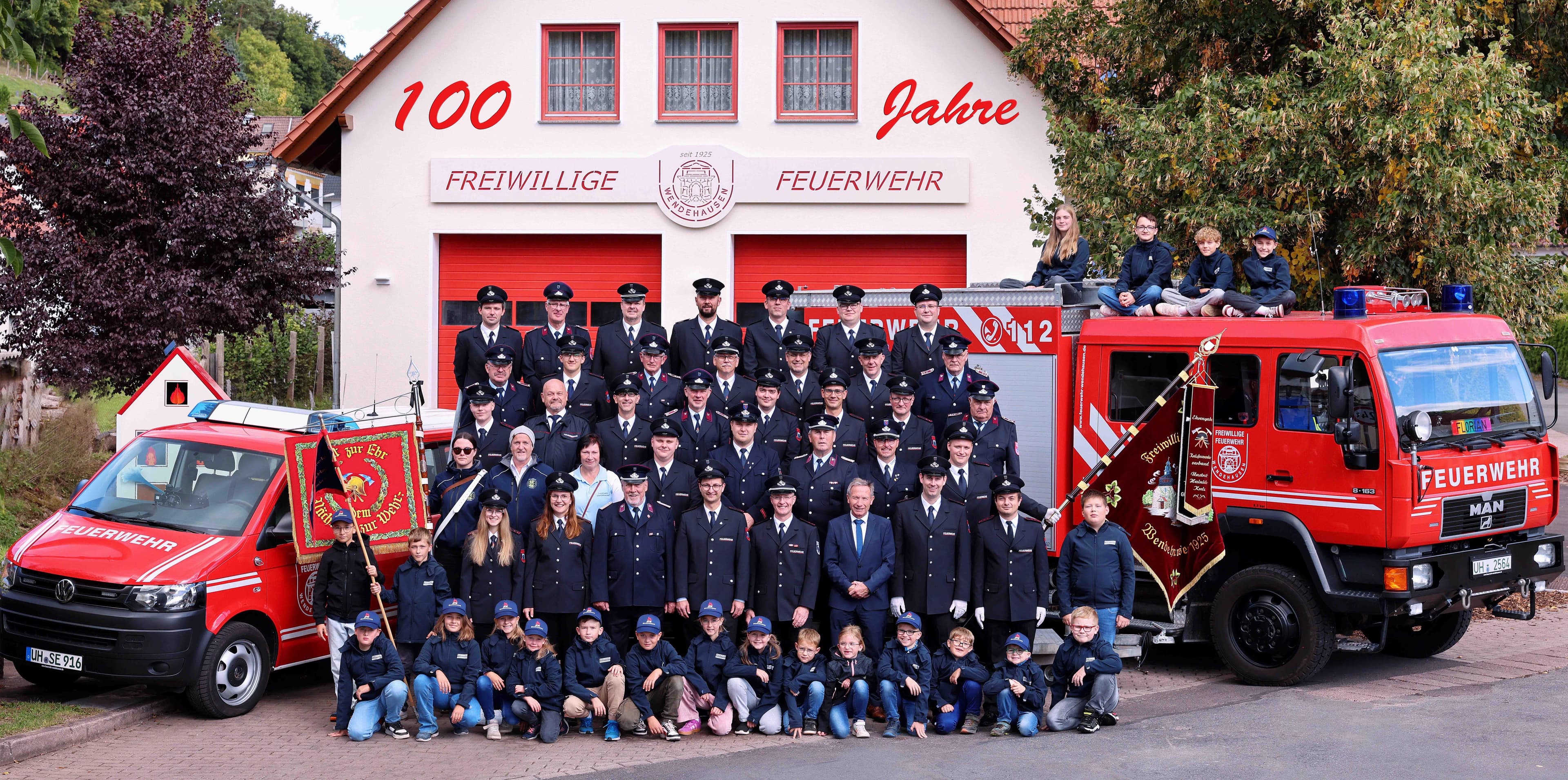 Bild von der Festwoche zu 100 Jahre Feuerwehr Wendehausen